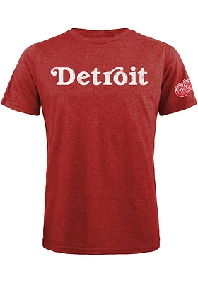 Detroit Red Wings City Wordmark Short Sleeve Fashion T Shirt