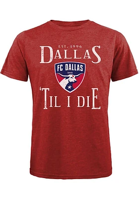 FC Dallas Red ESTABLISHED Short Sleeve Fashion T Shirt