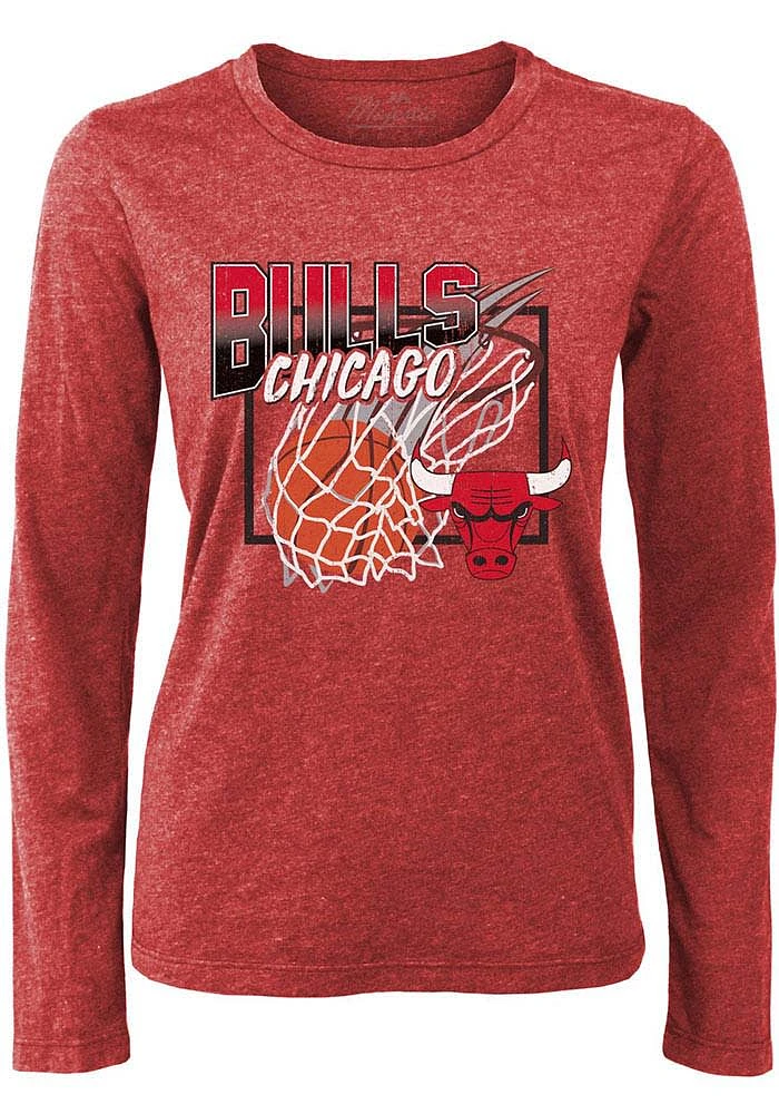 Chicago Bulls Womens Boyfriend LS Tee
