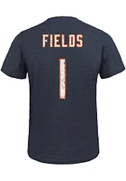 Justin Fields Chicago Bears Navy Blue Secondary Player Short Sleeve Fashion T Shirt
