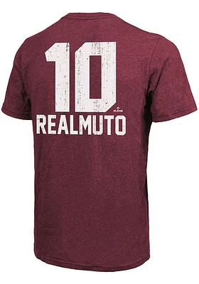 JT Realmuto Philadelphia Phillies Maroon Aldo Short Sleeve Fashion Player T Shirt