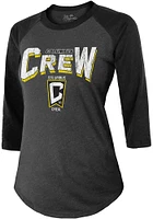 Columbus Crew Womens Black Raglan LS Tee
