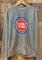 Detroit Pistons Mens Grey PRIMARY Long Sleeve Fashion Sweatshirt