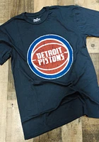 Detroit Pistons Navy Blue PRIMARY Short Sleeve Fashion T Shirt