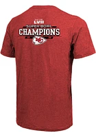 Kansas City Chiefs Red 2022 Super Bowl Champions Running Back Short Sleeve Fashion T Shirt