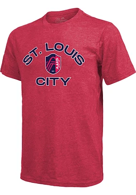 St Louis City SC Red Curveball Short Sleeve Fashion T Shirt