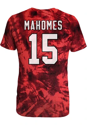 Patrick Mahomes Kansas City Chiefs Red Tie Dye Primary Player Short Sleeve Fashion T Shirt