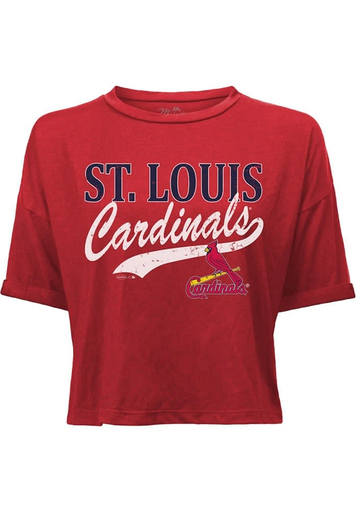 St Louis Cardinals Womens Red Cohead Short Sleeve T-Shirt