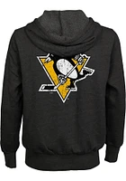 Pittsburgh Penguins Mens Black Primary Long Sleeve Zip Fashion