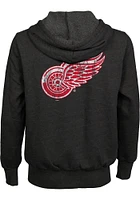 Detroit Red Wings Mens Black Primary Long Sleeve Zip Fashion