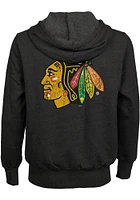 Chicago Blackhawks Mens Black Primary Long Sleeve Zip Fashion