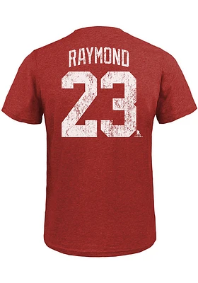 Lucas Raymond Detroit Red Wings Name And Number Short Sleeve Fashion Player T Shirt
