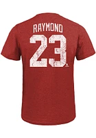 Lucas Raymond Detroit Red Wings Name And Number Short Sleeve Fashion Player T Shirt