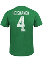 Miro Heiskanen Dallas Stars Kelly Green Name And Number Short Sleeve Fashion Player T Shirt