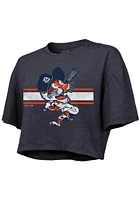 Miguel Cabrera Detroit Tigers Womens Navy Blue Cropped Player T-Shirt