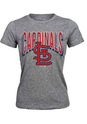 St Louis Cardinals Womens Triblend Short Sleeve T-Shirt