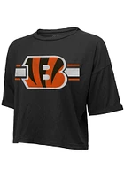 Evan McPherson Cincinnati Bengals Womens Black Hard Hit Player T-Shirt