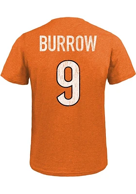 Joe Burrow Cincinnati Bengals Orange Primary Player Short Sleeve Fashion T Shirt