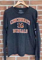 Cincinnati Bengals Black Heart and Soul Long Sleeve Fashion T Shirt