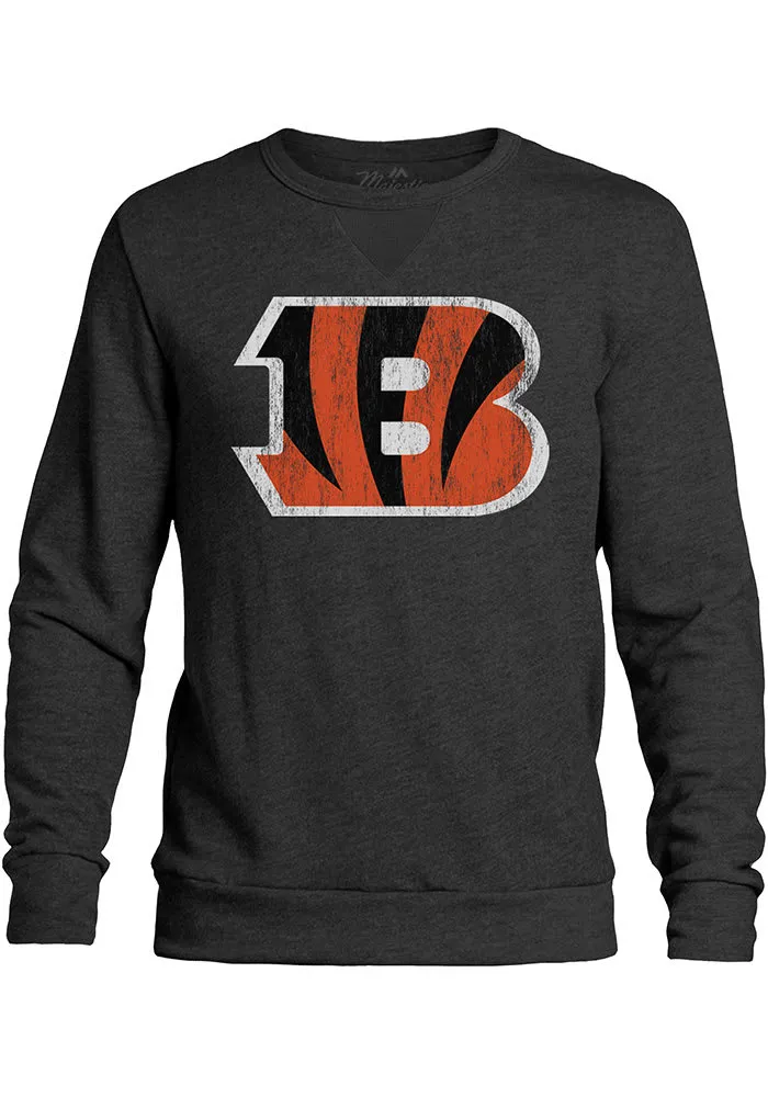 Cincinnati Bengals Mens Black Primary Long Sleeve Fashion Sweatshirt