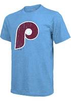 Trea Turner Philadelphia Phillies Light Blue Name Number Short Sleeve Fashion Player T Shirt
