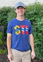 Arch Apparel St Louis Navy Blue STL City Flag Short Sleeve Fashion T Shirt