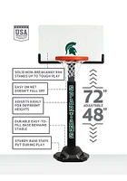 Michigan State Spartans Junior Adjustable Basketball Set