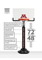 White Minnesota Golden Gophers Junior Adjustable Basketball Set