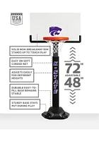 White K-State Wildcats Junior Adjustable Basketball Set