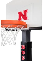 White Nebraska Cornhuskers Junior Adjustable Basketball Set