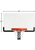 White Nebraska Cornhuskers Junior Adjustable Basketball Set