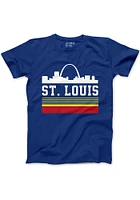 Series Six St Louis Blue Retro STL Arch Short Sleeve T Shirt
