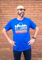 Series Six St Louis Blue Retro STL Arch Short Sleeve T Shirt