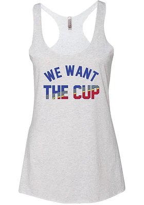 Series Six St Louis Womens Grey We want the cup Tank Top