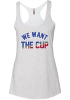 Series Six St Louis Womens Grey We want the cup Tank Top