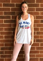 Series Six St Louis Womens Grey We want the cup Tank Top