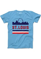 Series Six St Louis Light Blue Skyline Short Sleeve Fashion T Shirt