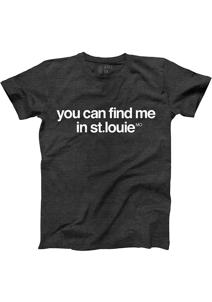 Series Six St Louis Black Find Me Short Sleeve Fashion T Shirt