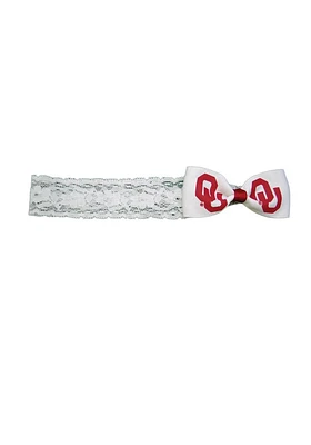 Oklahoma Sooners Lace Baby Headband