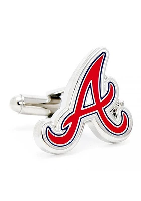 Atlanta Braves Silver Plated Mens Cufflinks