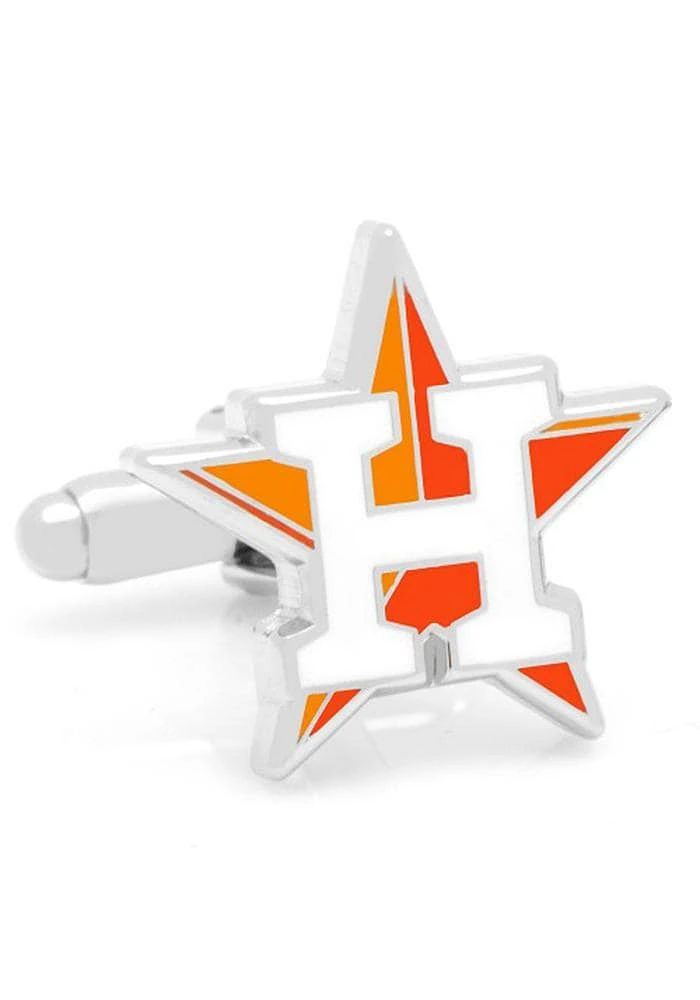 Houston Astros Silver Plated Mens Cufflinks