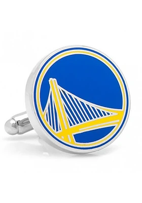 Golden State Warriors Silver Plated Mens Cufflinks