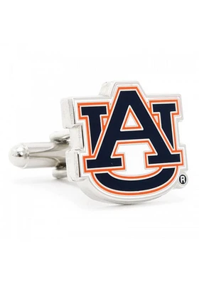 Auburn Tigers Silver Plated Mens Cufflinks
