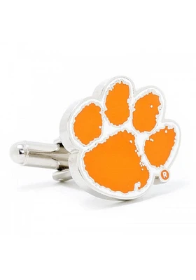 Clemson Tigers Silver Plated Mens Cufflinks