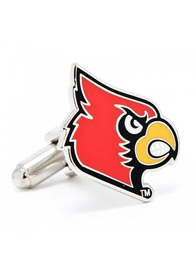 Louisville Cardinals Silver Plated Mens Cufflinks