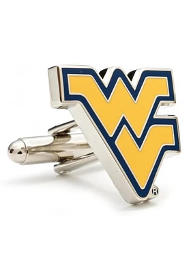 West Virginia Mountaineers Silver Plated Mens Cufflinks