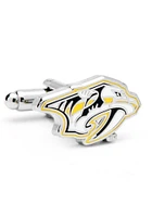 Nashville Predators Silver Plated Mens Cufflinks