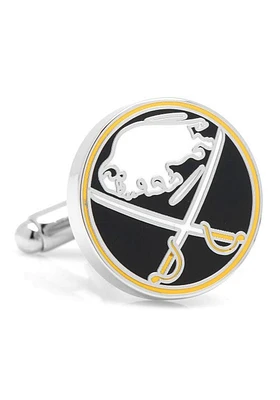 Buffalo Sabres Silver Plated Mens Cufflinks