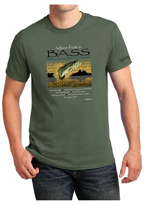 Springfield Olive Advice From A Short Sleeve Fashion T Shirt