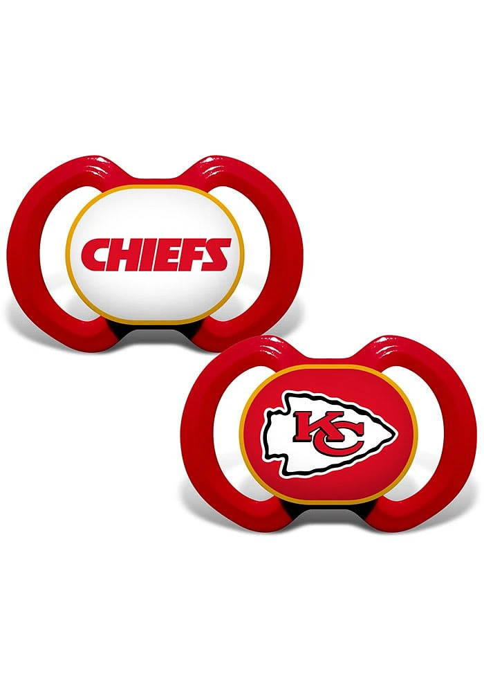 Kansas City Chiefs 2 pack Baby Pacifier